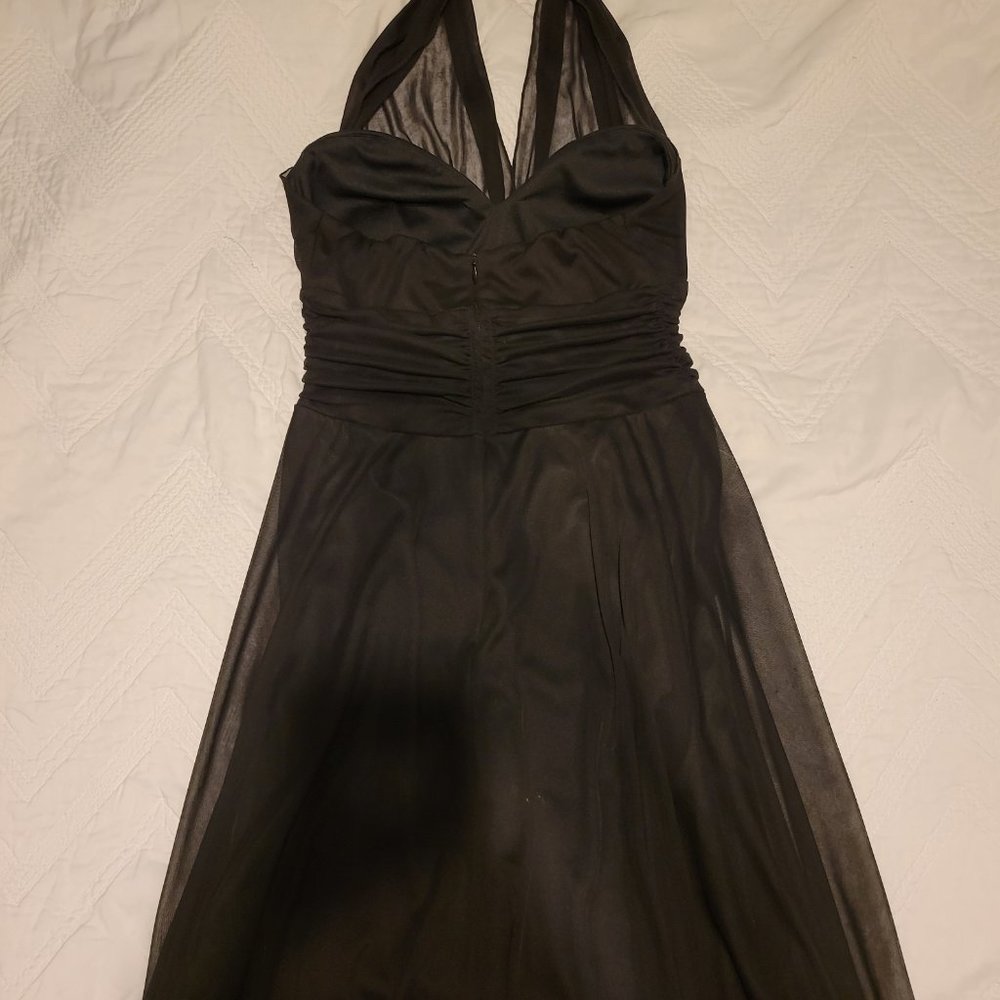 Black Halter Dress - Picture 2 of 5